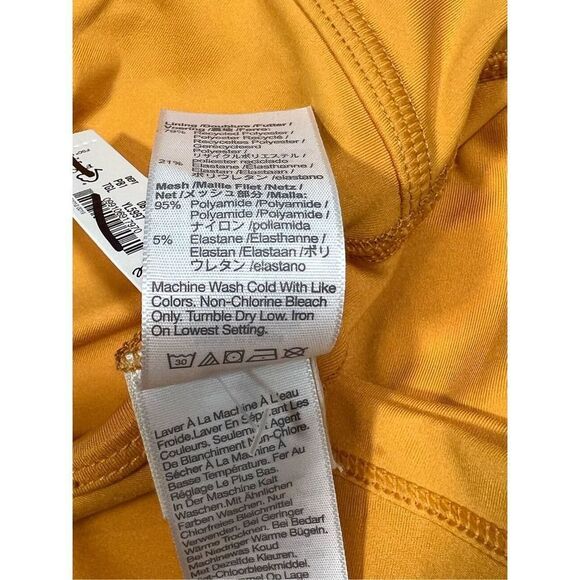 NWT Madewell Women's Yellow Tungsten Glow Flex Cutout Fitness Dress‎ Size XS - Picture 6 of 8
